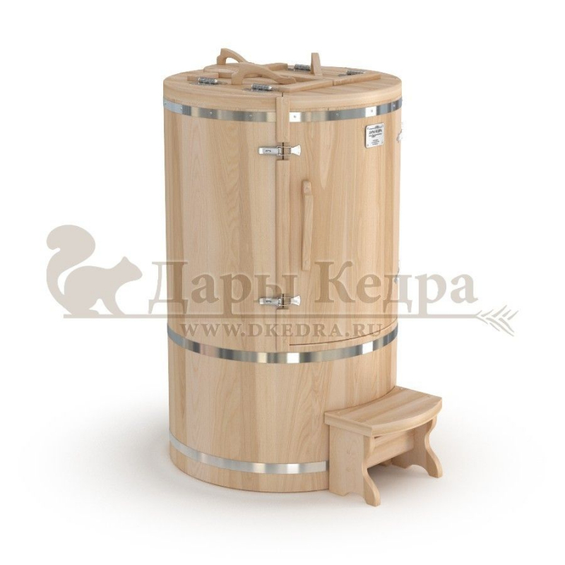 Кедровая бочка (фитобочка) круглая «Профессиональная» Кедровая бочка (фитобочка) круглая «Профессиональная»